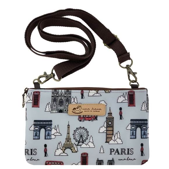 Uma Hana Handbags - Waterproof London Paris Crossbody Shoulder Phone Purse